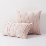 Decoratieve Kussenhoes met Reliëfpatroon – Roze