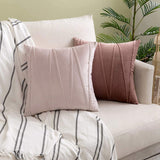 Decoratieve Kussenhoes met Reliëfpatroon – Roze