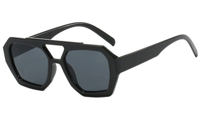 Oversized Vierkante Zonnebril voor Trendy en Statement Look.