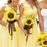 Kunst Zonnebloemen Boeket – 12 Stuks Geel