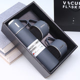 Thermosfles Set met 3 Bekers – RVS Drinkset