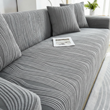 Vora Jacquard Elastische Bankhoes – Lichtgrijs