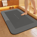Antislip Badmat met Sneldrogend Oppervlak – Donkergrijs