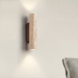 Travertin Wandlamp met Up- en Downlight