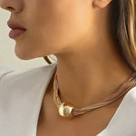 Statement Ketting met Gevlochten Design voor Luxe Look.