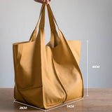 Oversized shopper tas van PU leer voor dames