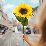Kunst Zonnebloemen Boeket – 12 Stuks Geel
