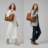 Dames Klassiek Bruin Leren Tas