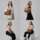 Dames Klassiek Bruin Leren Tas