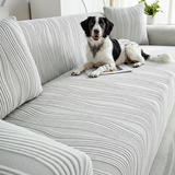 Vora Jacquard Elastische Bankhoes – Lichtgrijs