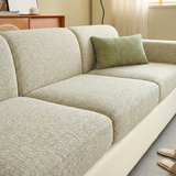 Beige Elastische Bankhoes met Geweven Structuur