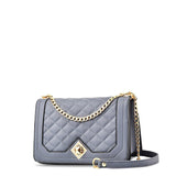 Dames crossbody tas met diamantstiksel en afneembare band