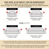 Grijze Fluwelen Elastische Bankhoes