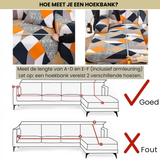 Grijze Fluwelen Elastische Bankhoes