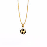 Voetbal Ketting Goud met Bal Hanger