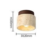 Plafondlamp Beige met Steenlook
