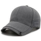 Baseball Cap Beige met Gebogen Klep
