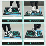 Voetbal Trainingsmat Zwart met Trainingszones