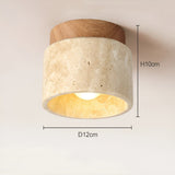 Plafondlamp Beige met Steenlook