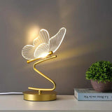 Gouden Vlinder LED Tafellamp met Warm Licht