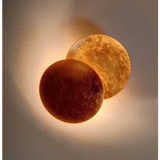 Gouden Halve Maan Wandlamp met LED Verlichting