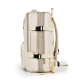 Beige Multifunctionele Rugzak met Meerdere Vakken