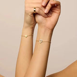 Gouden Dames Armband met Hartjes