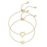 Gouden Dames Armband met Hartjes