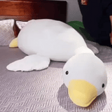 Grote Gans Knuffel met Lange Hals – Wit & Oranje