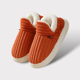 Dames Pantoffels Oranje met Witte Voering