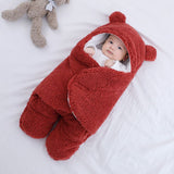 Baby Inbakerslaapzak Bruin met Beertjesoren
