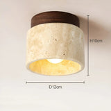 Plafondlamp Beige met Steenlook