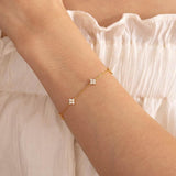Dames armband sterling zilver met zirkonia kristallen