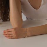 Dames armband sterling zilver met zirkonia kristallen