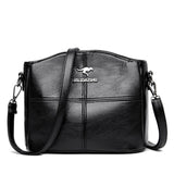 Dames crossbody tas van vegan leer met afneembare band