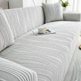 Vora Jacquard Elastische Bankhoes – Lichtgrijs