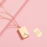 Envelope Ketting met Hanger voor Romantische en Elegante Look