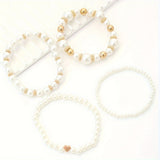 Parel Armband Set met Gouden Details
