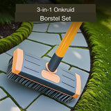 Voegenborstel Set – 3-in-1 Onkruidborstel