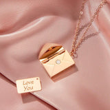Envelope Ketting met Hanger voor Romantische en Elegante Look