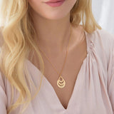 Dames Ketting Roségoud met Personaliseerbare Naam Hangers