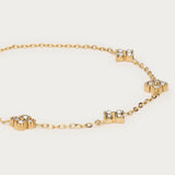 Bloemen Armband met Kristallen Elegant Fijn Design