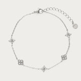 Bloemen Armband met Kristallen Elegant Fijn Design