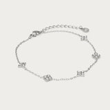 Bloemen Armband met Kristallen Elegant Fijn Design
