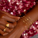 Bloemen Armband met Kristallen Elegant Fijn Design