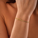Minimalistische Armband met Fijne Schakel.