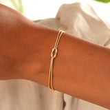 Minimalistische Armband met Fijne Schakel.
