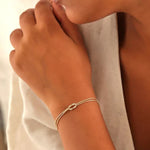 Minimalistische Armband met Fijne Schakel.