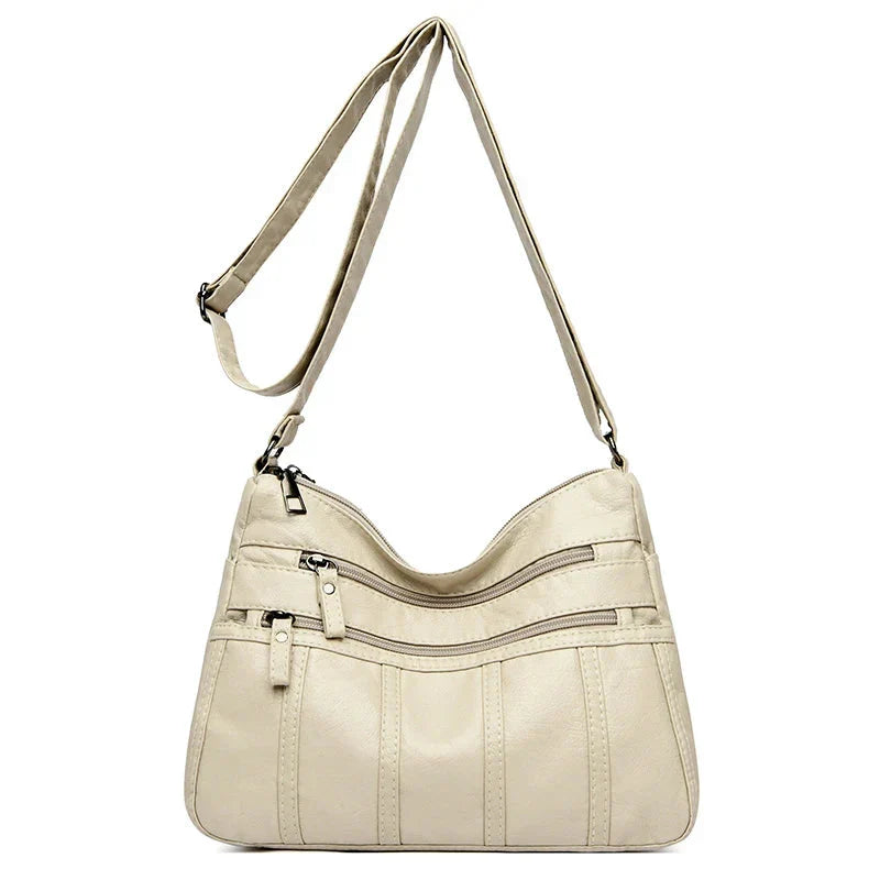 Dames crossbody tas van PU-leer met verstelbare band