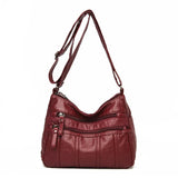 Dames crossbody tas van PU-leer met verstelbare band